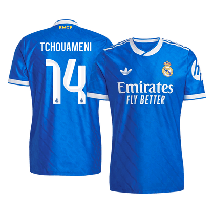 TCHOUAMENI #14 Maillot Tiers Real Madrid 2025/26 Bleu Joueur