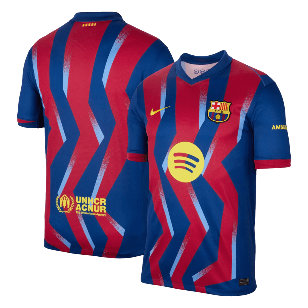 Barcelona Fourth Away Maillot 2025/26 Rouge&Bleu