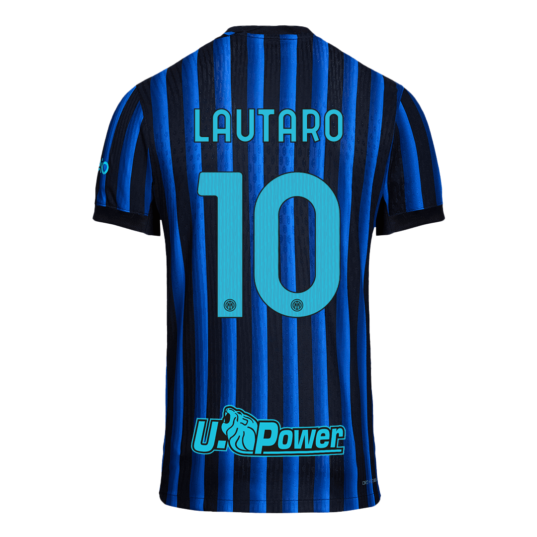 LAUTARO #10 Inter Milan Domicile Maillot 2025/26 Bleu&Noir Joueur