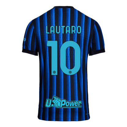 LAUTARO #10 Inter Milan Domicile Maillot 2025/26 Bleu&Noir Joueur
