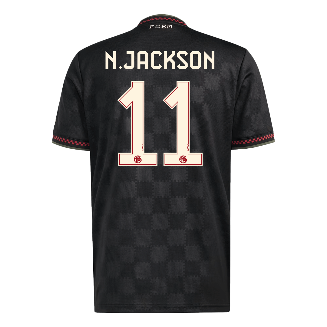 N.JACKSON #11 Bayern Munich Troisième Maillot 2025/26 Noir