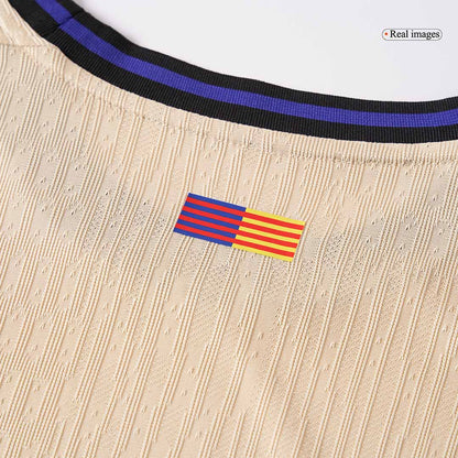 RAPHINHA #11 Barcelone Maillot Extérieur 2025/26 Jaune Joueur - UCL
