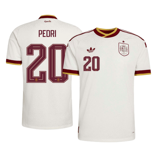 PEDRI #20 Spain Away Jersey - 2026 World Cup White Player