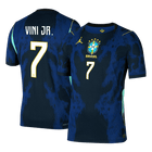 VINI JR. Maillot Extérieur #7 Brésil - Coupe du Monde 2026 Bleu Marine Joueur