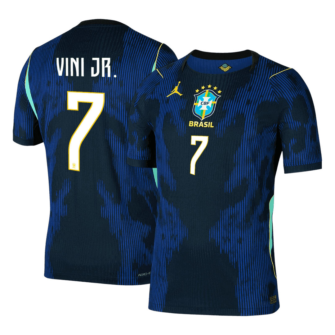 VINI JR. Maillot Extérieur #7 Brésil - Coupe du Monde 2026 Bleu Marine Joueur
