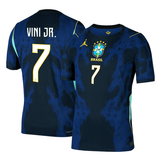 VINI JR. Maillot Extérieur #7 Brésil - Coupe du Monde 2026 Bleu Marine Joueur