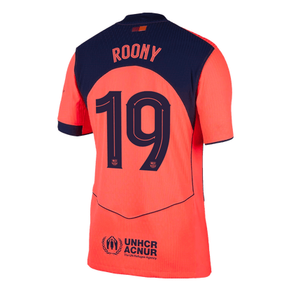 ROONY #19 Barcelone Troisième Maillot 2025/26 Orange Joueur - UCL