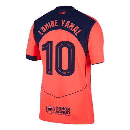 LAMINE YAMAL #10 Barcelone Troisième Maillot 2025/26 Orange Joueur - UCL