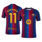 رافينيا #11 برشلونة القميص الأساسي 2026/27 أحمر وأزرق إصدار اللاعبين