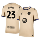 KOUNDE #23 Maillot Extérieur Barcelone 2025/26 Jaune - UCL