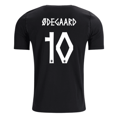 ØDEGAARD #10 Norvège Maillot Extérieur - Coupe du Monde 2026 Noir