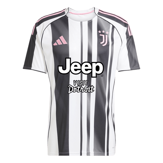 Maillot Domicile Juventus 2025/26 Noir et Blanc