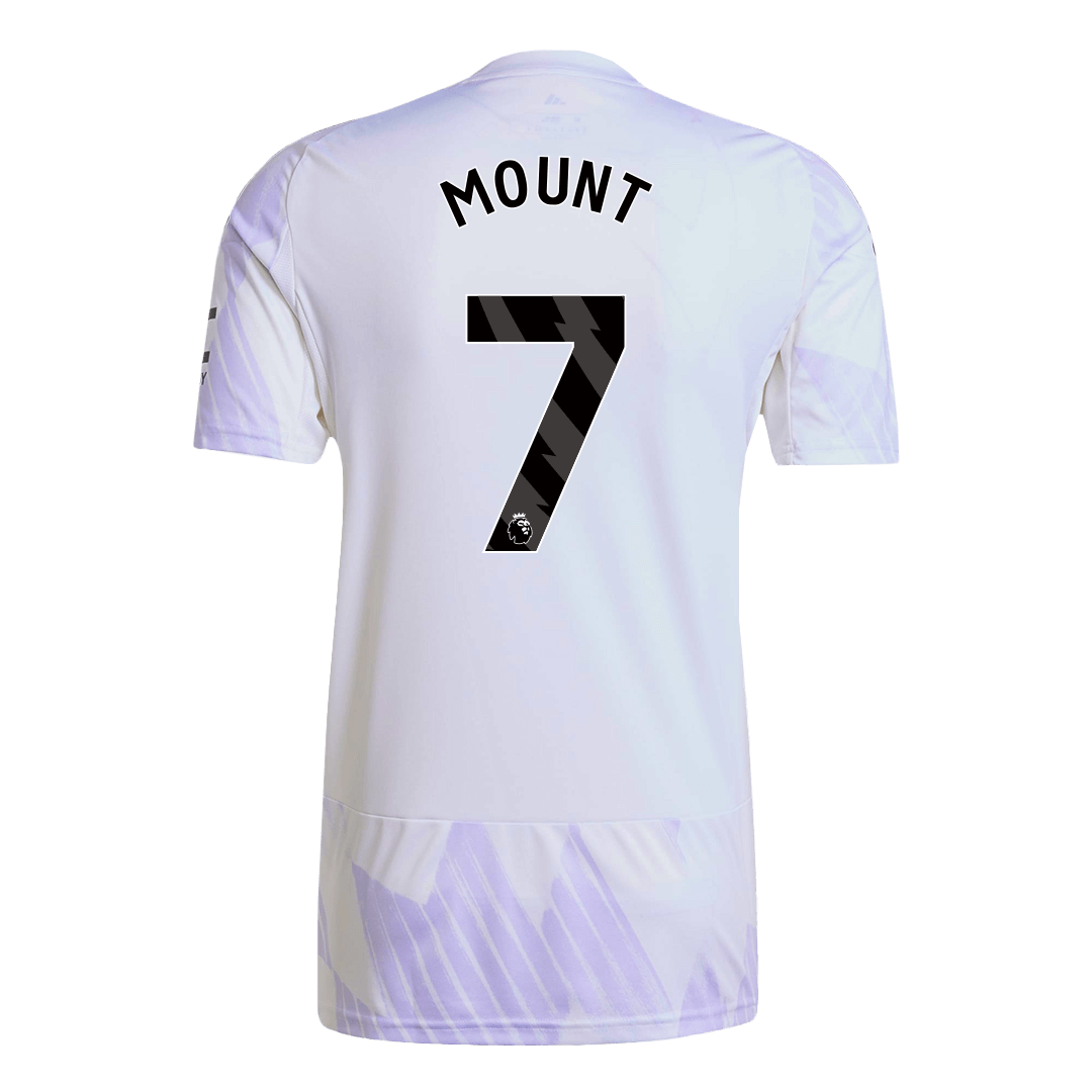 MOUNT #7 Manchester United Maillot Extérieur 2025/26 Blanc