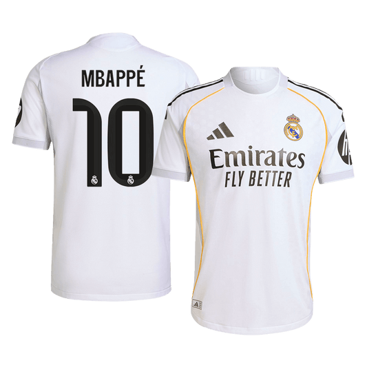 MBAPPÉ #10 Maillot Domicile Real Madrid 2025/26 Blanc - Super