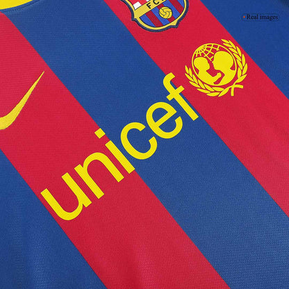 Maillot Domicile Rétro Barcelone 2010/11 Rouge&Bleu