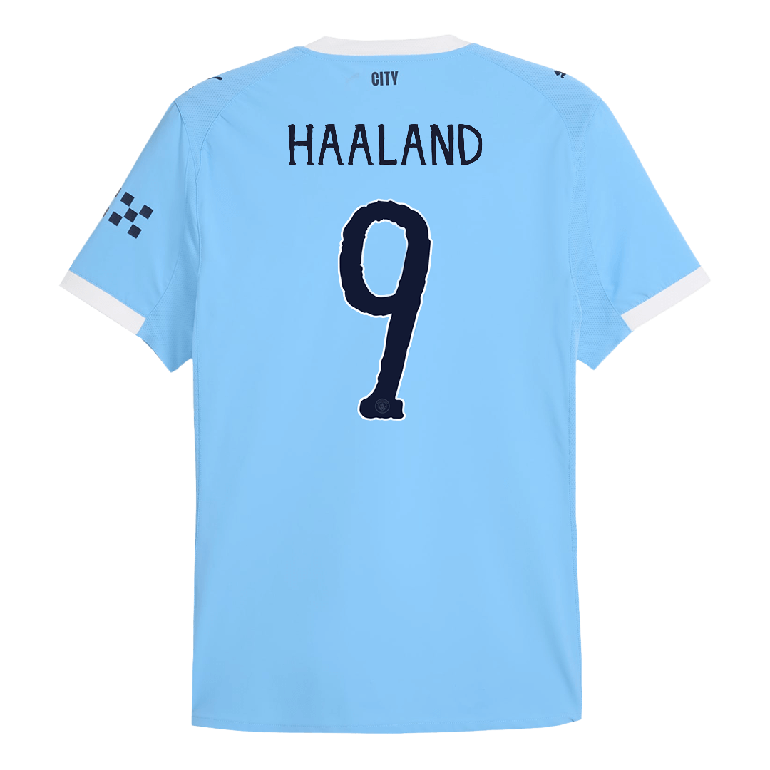 HAALAND #9 Manchester City Domicile Maillot - Coupe du Monde 2025/26 Bleu Joueur - Club World Cup